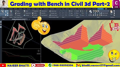 Grading with Bench in Civil 3d Part 2