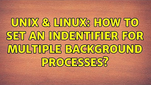 Unix & Linux: How to set an indentifier for multiple background processes? (2 Solutions!!)