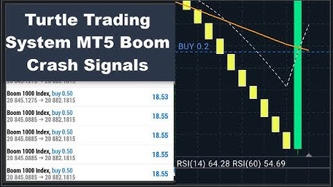 Turtle Trading System MT5 Boom Crash Signals Indicator Real Deriv Account (Free Download)