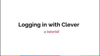 How to Login to Clever for an Avant Test
