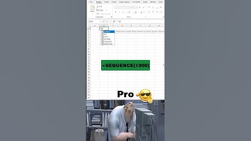 Excel SEQUENCE Function: Auto-Generate Numbers! 🤯 ✅ #ExcelTips