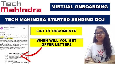 Tech Mahindra Sending 7 October Joining Email | Tech Mahindra DOJ | Tech Mahindra Elevate