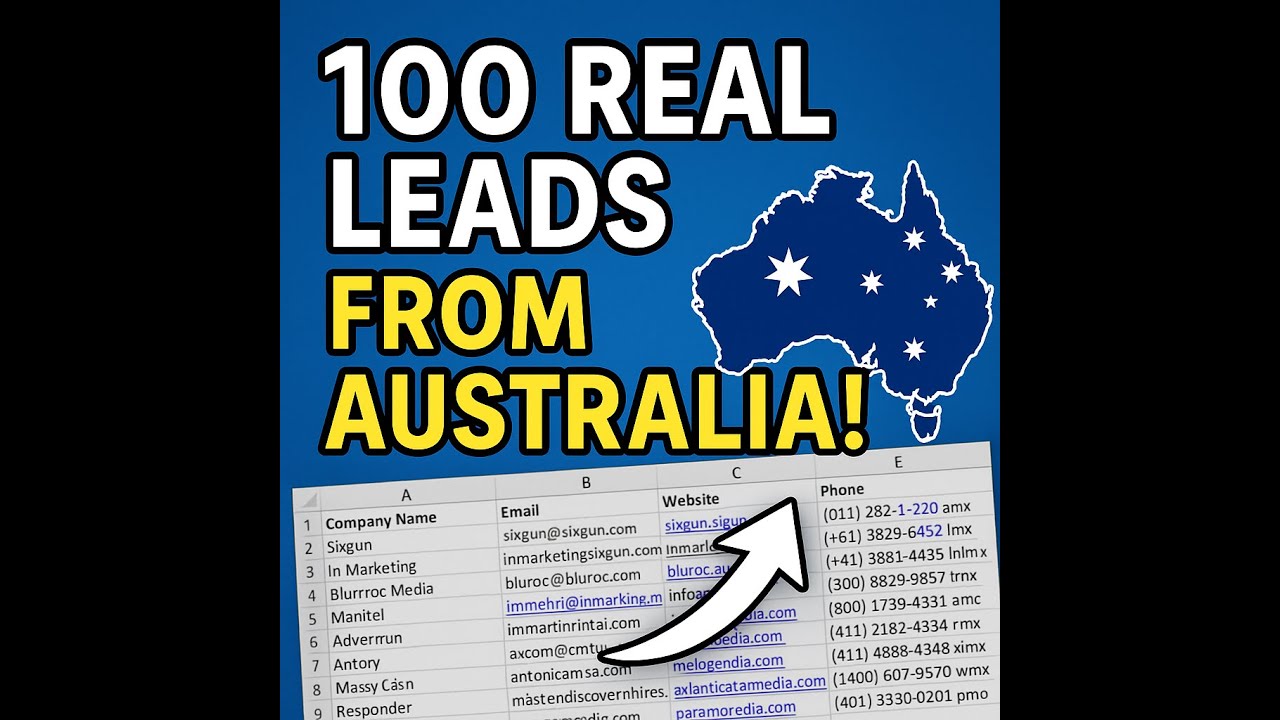 How I Generated 100 Australian Marketing Agency Leads | Lead Generation Tutorial
