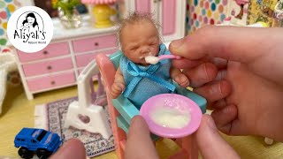 MINI SILICONE BABY EMMA IS TEETHING AND GRUMPY | REBORN ROLEPLAY