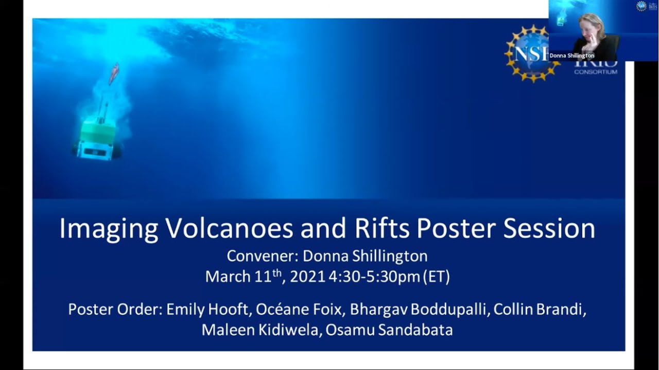 Marine Seismology Symposium - Imaging Volcanoes and Rifts Poster Session