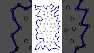 travelling salesman problem, 100 cities, animation #geometry #optimizationproblem #maths