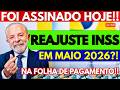 ✅LULA ASSINOU! NOVO REAJUSTE e AUMENTO nas APOSENTADORIAS FOI APROVADO!