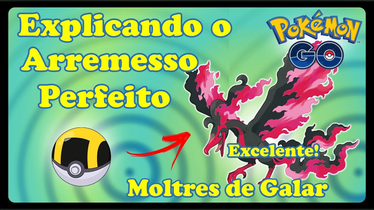 Como acertar o EXCELENTE no ZAPDOS de GALAR e maximizar as chances de  captura! Dicas Pokémon GO! 