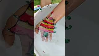 so beautiful christmas drawing using floating pen with water #art #youtubeshorts #drawing