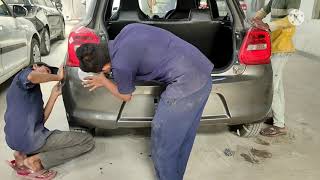 New swift rear bumper change.  bumper change kase Kare.