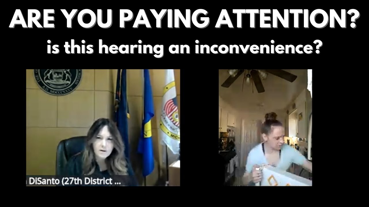 Ignoring Judge DiSanto during Sentencing is not smart