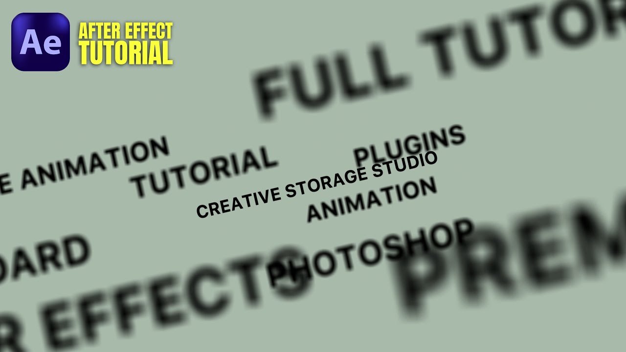 Camera Fly Trough Text Animation in After Effects - After Effects ...