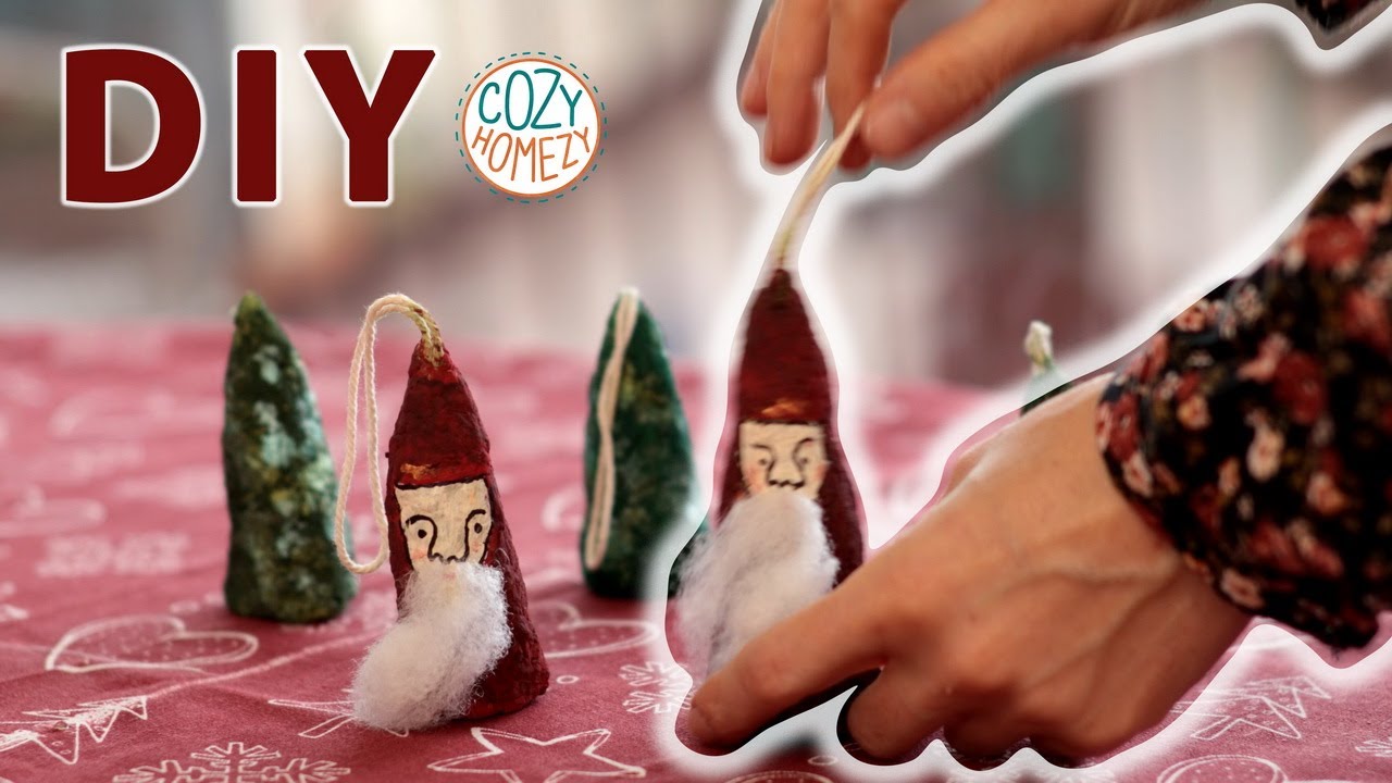 DIY Christmas Ornaments from Paper Mache How to Make Christmas