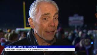 Hundreds attend vigil for shooting victims
