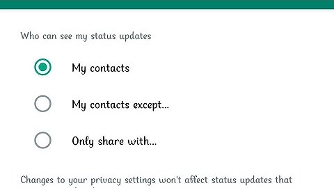 WhatsApp What is My contacts except... Means Showing About, Status, Profile | Whatsapp Privacy Set