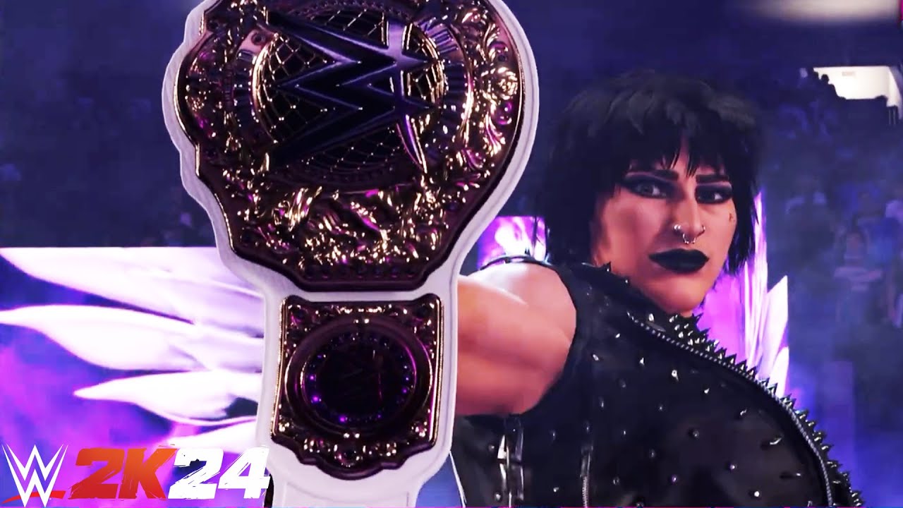WWE 2K24 Rhea Ripley Full Entrance First Look - YouTube