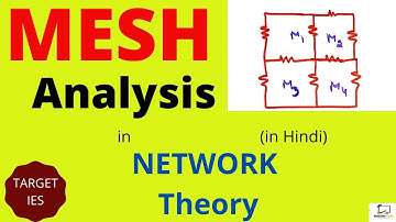 MESH ANALYSIS | SUPER-MESH Analysis- Network Theory |-Basic Electrical Engineering | TARGET IES