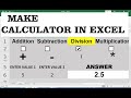 How To Make Calculator how to use arithmetic operators in excel