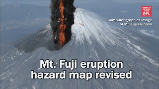 Mt. Fuji Eruption Hazard Map Revised