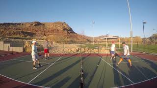 Pickleball in Saint George, UT - Adam / Tom v Reine / Scott