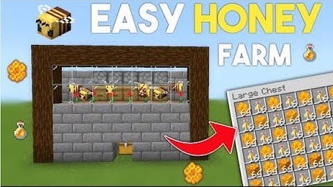 EASY Honey Bee Farm Minecraft Bedrock 1.17 Tutorial | MCPE,Java,Xbox,PS4,Switch,Windows |