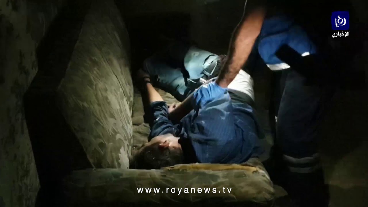 الدفاع المدني يتعامل مع شخص فاقد للوعي نتيجة الادمان على المخدرات