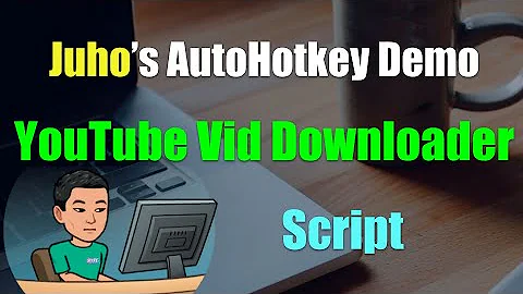 [Juho's AutoHotkey Script Demo #17] YouTube Video Bulk Downloader Script (youtube-dl)