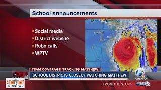 School districts closely watching Mathew