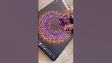 Procreate Idea Mandala ##mandala #procreate #procreateart #digitalart #fyp #mandalaart #calligraphy