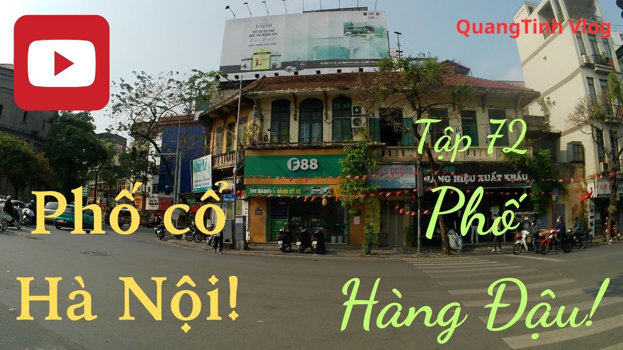 Phố cổ Hà Nội! Phố Hàng Đậu, một phố ngắn là ranh giới khu phố cổ và mới...của Hà Nội...