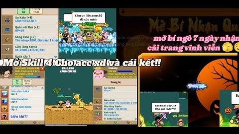Ngọc Rồng Online - Mở Skill 4 Và Cái Kết !! , Mở Bí Ngô 7 Ngày Nhận Cải Trang Vĩnh Viễn??