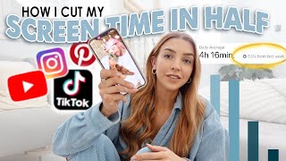 How to Cut Your Screentime in Half/ This Will Change Your Life/ Screentime Hacks/ Steph Pase