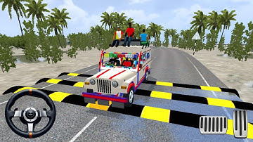 Speed Breaker Map Mod in Bussid | Mahindra Bolero Passenger Mod in Bus Simulator Indonesia Game 