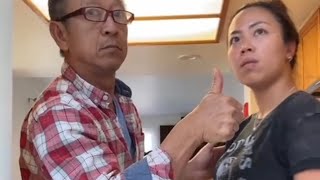 Pissing wife in front of her dad to see her hilarious reaction. Video Credit Tiktok @moontellthat.