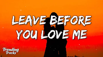 Marshmello x Jonas Brothers - Leave Before You Love Me (Lyrics)