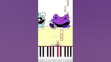 CatNap Failed The School Test🤣Smiling Critters(@pinkorojapan) Poppy Playtime - Octave Piano Tutorial