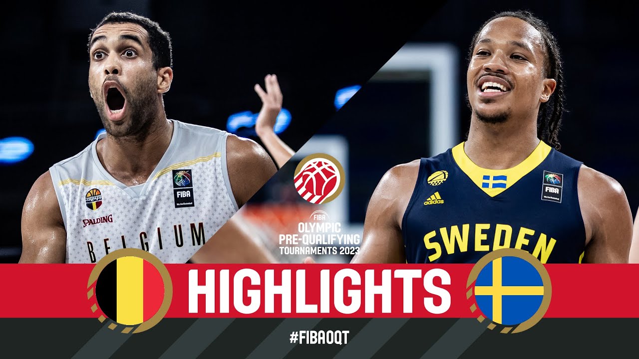 BEL 🇧🇪 v SWE 🇸🇪 | Basketball Game Highlights | FIBA Olympic Pre