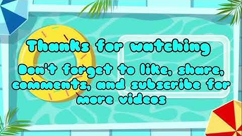 My new intro + outro for the rest of summer