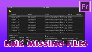 Link Media - Missing Media For These Clips | How to Relink Missing Files (Premiere Pro Tutorial)