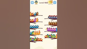 Complete bird sort puzzle solution in short time #shorts