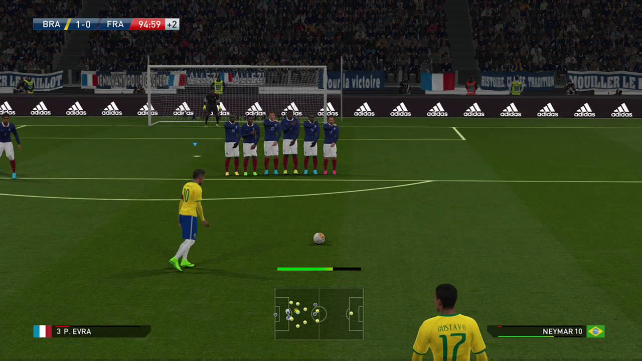 Neymar Top Bins Free Kick YouTube