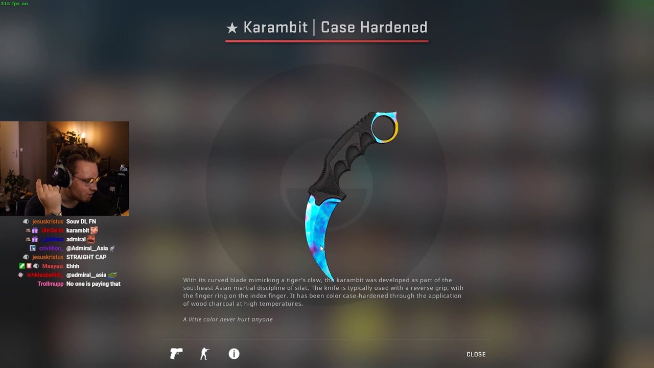 Blue Gem Karambit: The $1,5 Million Case Hardened Knife
