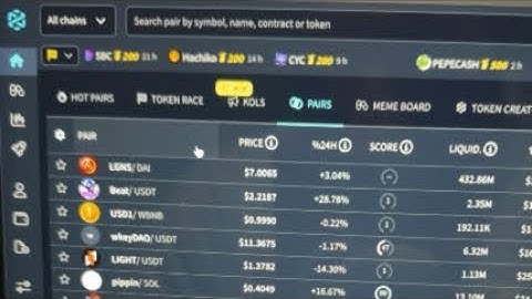 Monad live on DEXTools