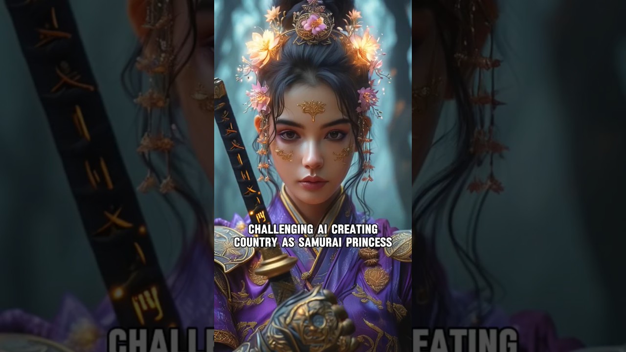 AI Created Countries as Samurai Princess. 