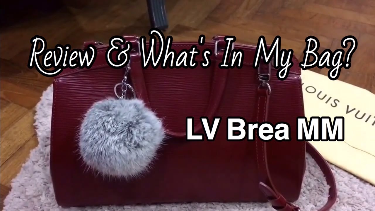 Louis Vuitton Brea GM Epi Leather Tote Review & What Fits Inside/What's In  My Work Bag 