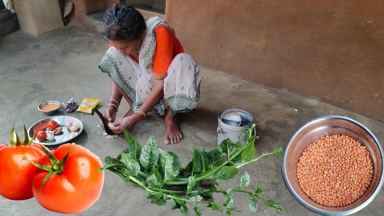 Puishak Makha Recipe with Musurdal and Tomato. Puishak cooking recipe