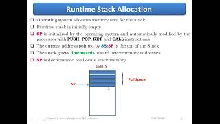 9- 8086 Runtime Stack Management