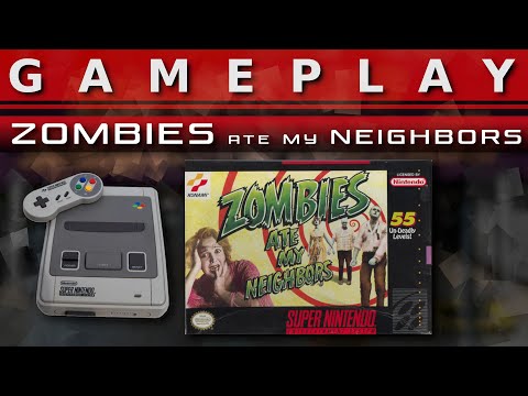 Video Gameplay : Zombies Ate My Neighbors [SNES]