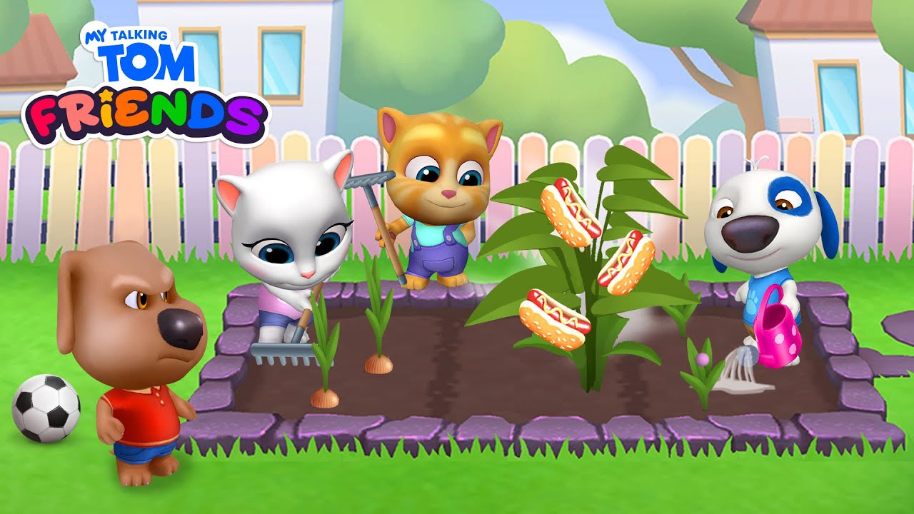 🌭 Grow Your Own Hot Dogs! My Talking Tom Friends (NEW Gameplay) YouTube