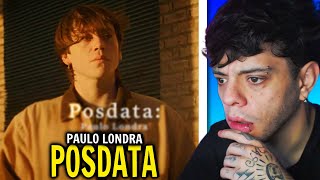 (REACCIÓN) Paulo Londra - Posdata: (Official Video)